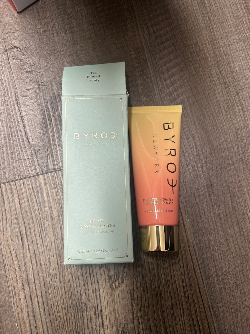 BYROE Peach Kombucha Tea purifying face mask